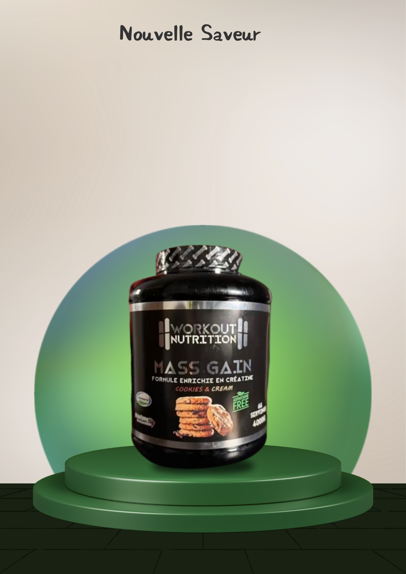 Mass Gainer –  Enrichie en Créatine - chocolat (4kg)